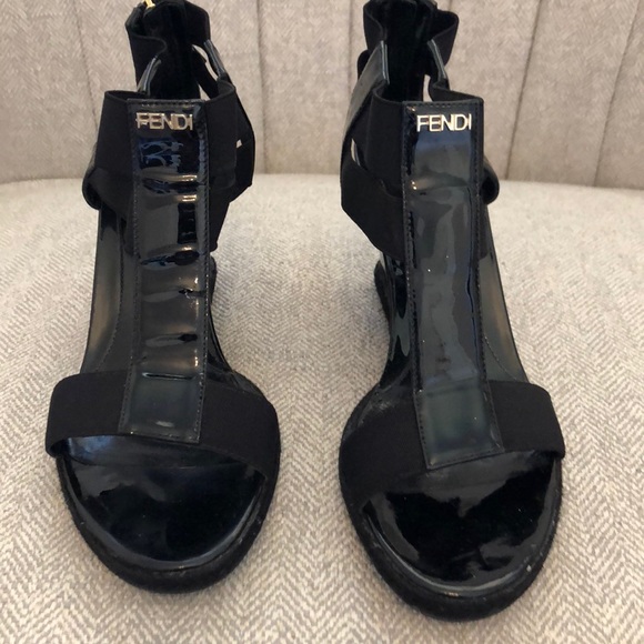 Fendi wedge sandal